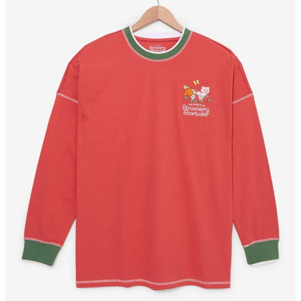 Strawberry Shortcake Women's Red Long Sleeve Tee - Picture 2 of 5